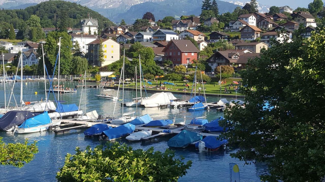 Ferienwohnung Ankerplatz Spiez Exterior foto