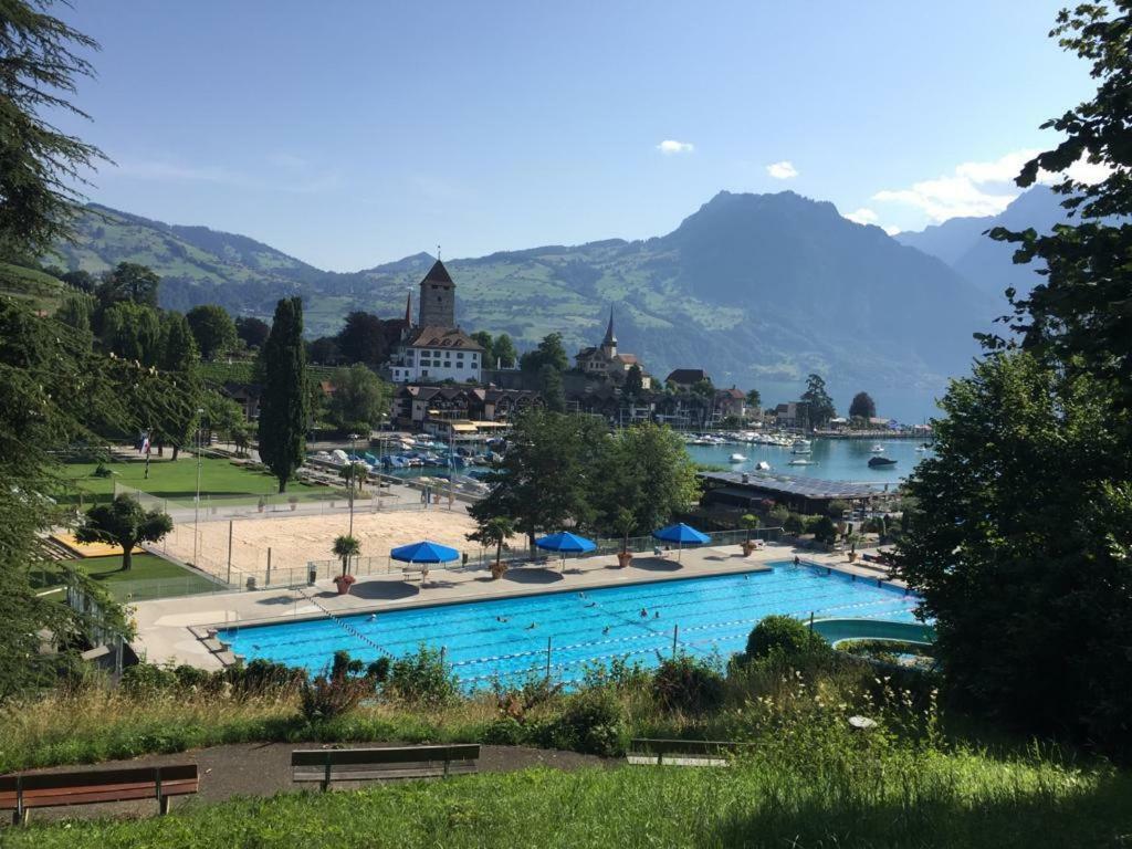 Ferienwohnung Ankerplatz Spiez Exterior foto