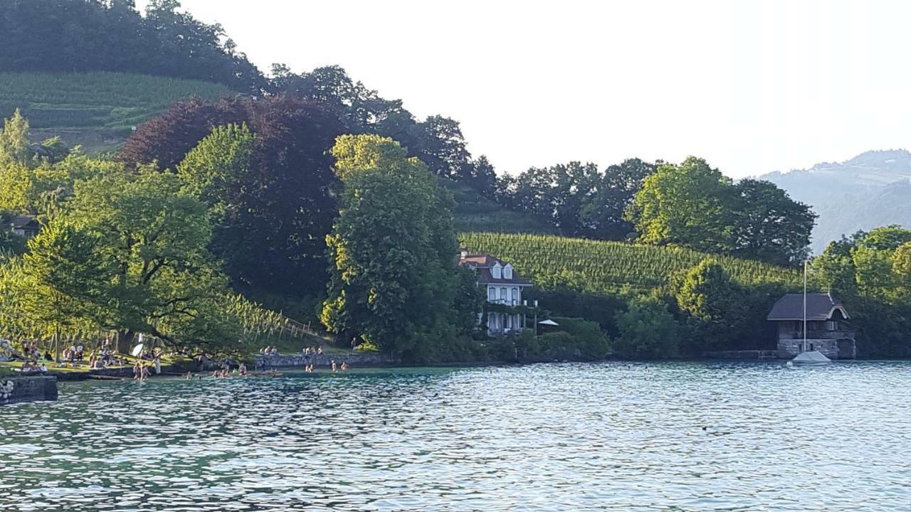 Ferienwohnung Ankerplatz Spiez Exterior foto